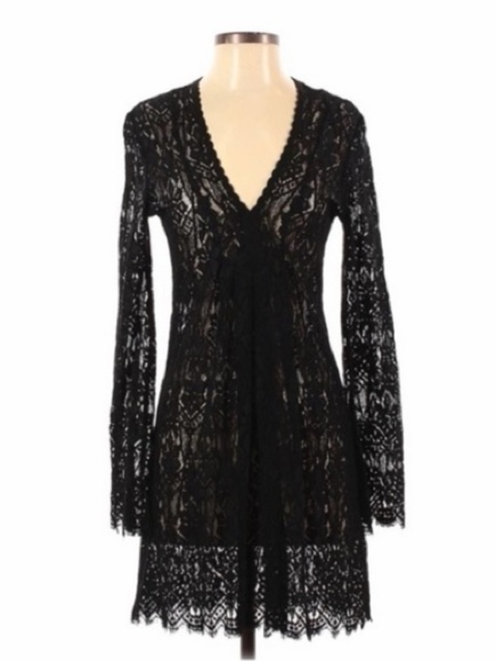 MELISSA ODABASH LACE SWIM COVERUP DRESS SMALL
